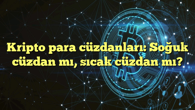 Kripto para cüzdanları: Soğuk cüzdan mı, sıcak cüzdan mı?